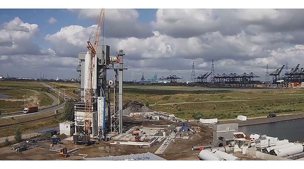 Timelapsevideo verplaatsing asfaltcentrale Van Wellen