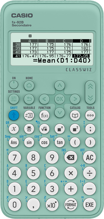 calculatrice scientifique fx-92B Secondaire