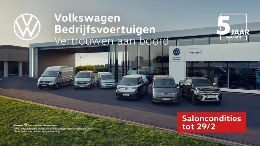 Saloncondities op alle Volkswagen Bedrijfsvoertuigen