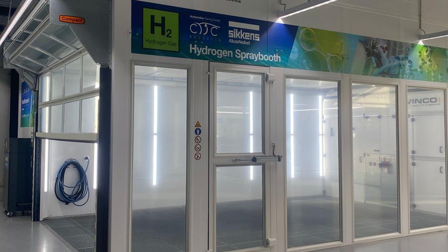 AkzoNobel installeert waterstofaangedreven spuitcabine in nieuw opleidingscentrum