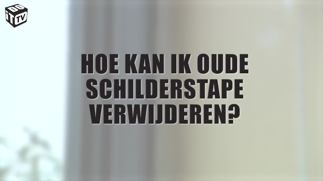 Hoe verwijder je oude schilderstape?